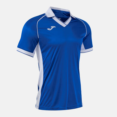 Koszulka z kr&oacute;tkim rękawem mężczyźni Vintage Eco Retro niebieski royal bialy