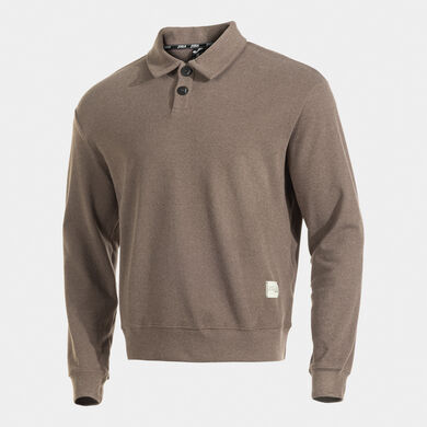 Polo shirt long-sleeve unisex Mimetic brown