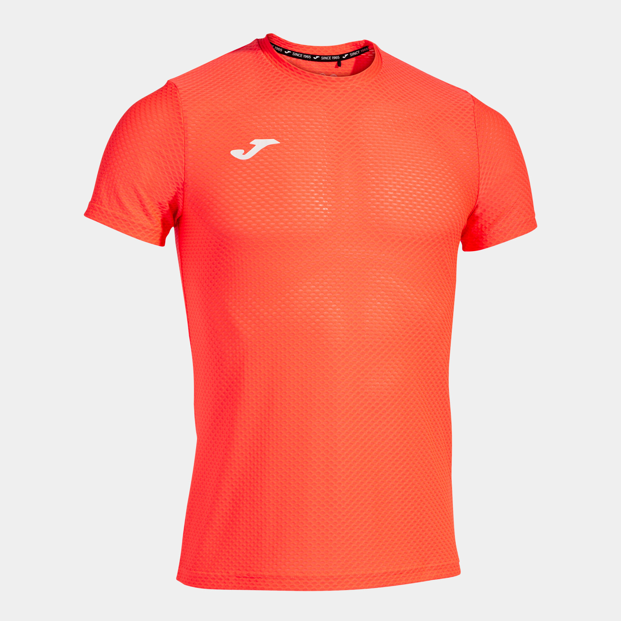 Maillot manches courtes homme R-City corail fluo