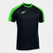 Maillot manches courtes homme Eco Championship noir vert fluo