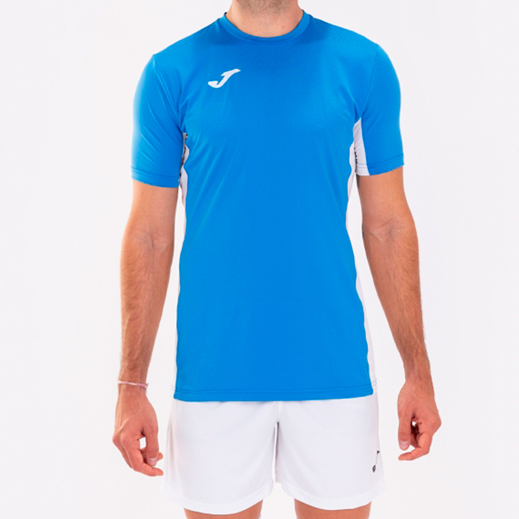 Koszulka z krótkim rękawem mężczyźni Superliga niebieski royal bialy