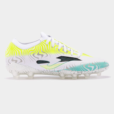 Botas fútbol Evolution Cup 24 terreno firme FG blanco amarillo