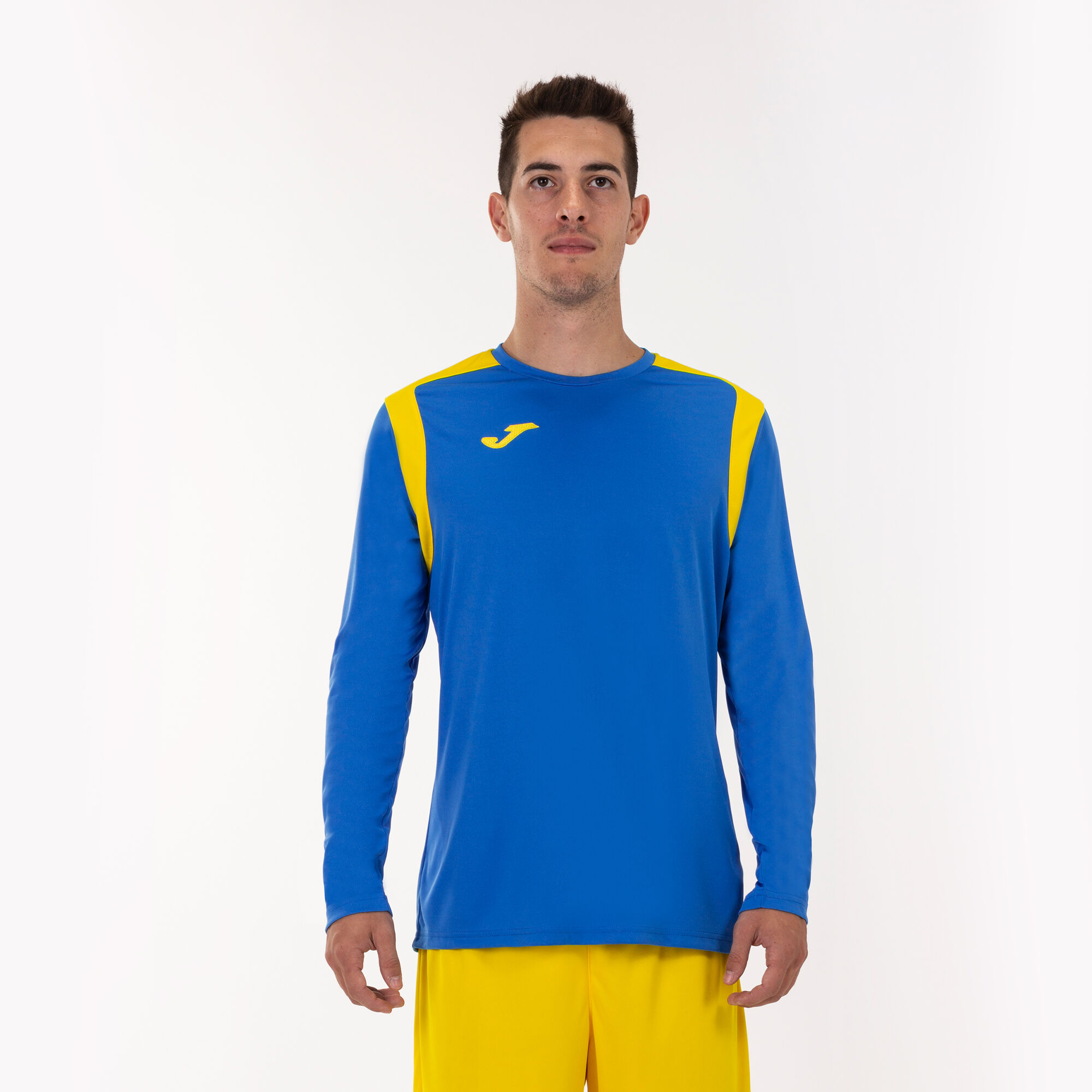 Long sleeve shirt man Championship V royal blue yellow