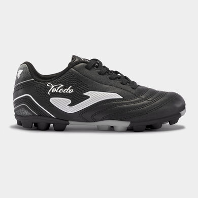 Scarpe calcio Toledo Jr 24 terreno duro HG junior nero bianco