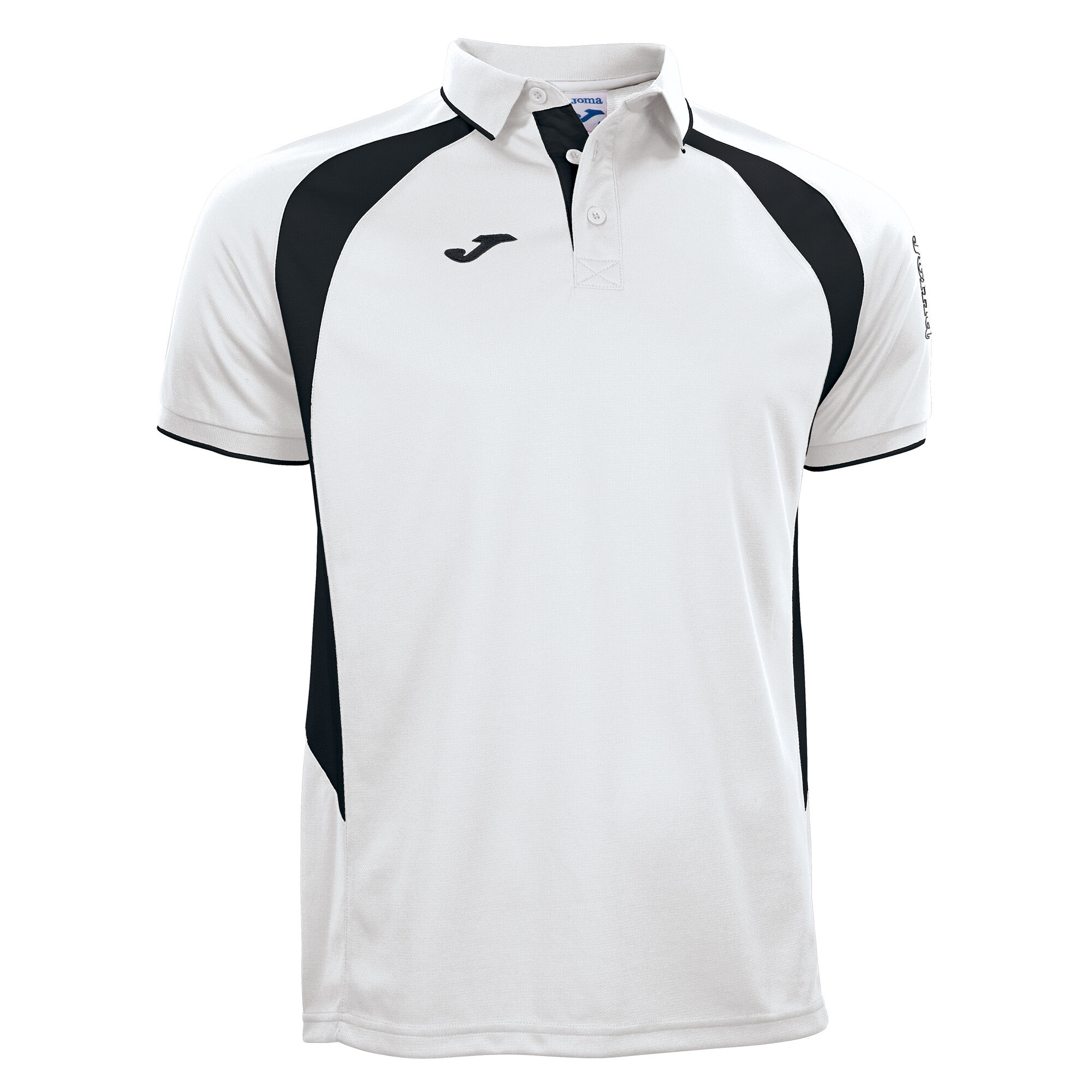 POLO MANCHES COURTES HOMME CHAMPIONSHIP III BLANC NOIR