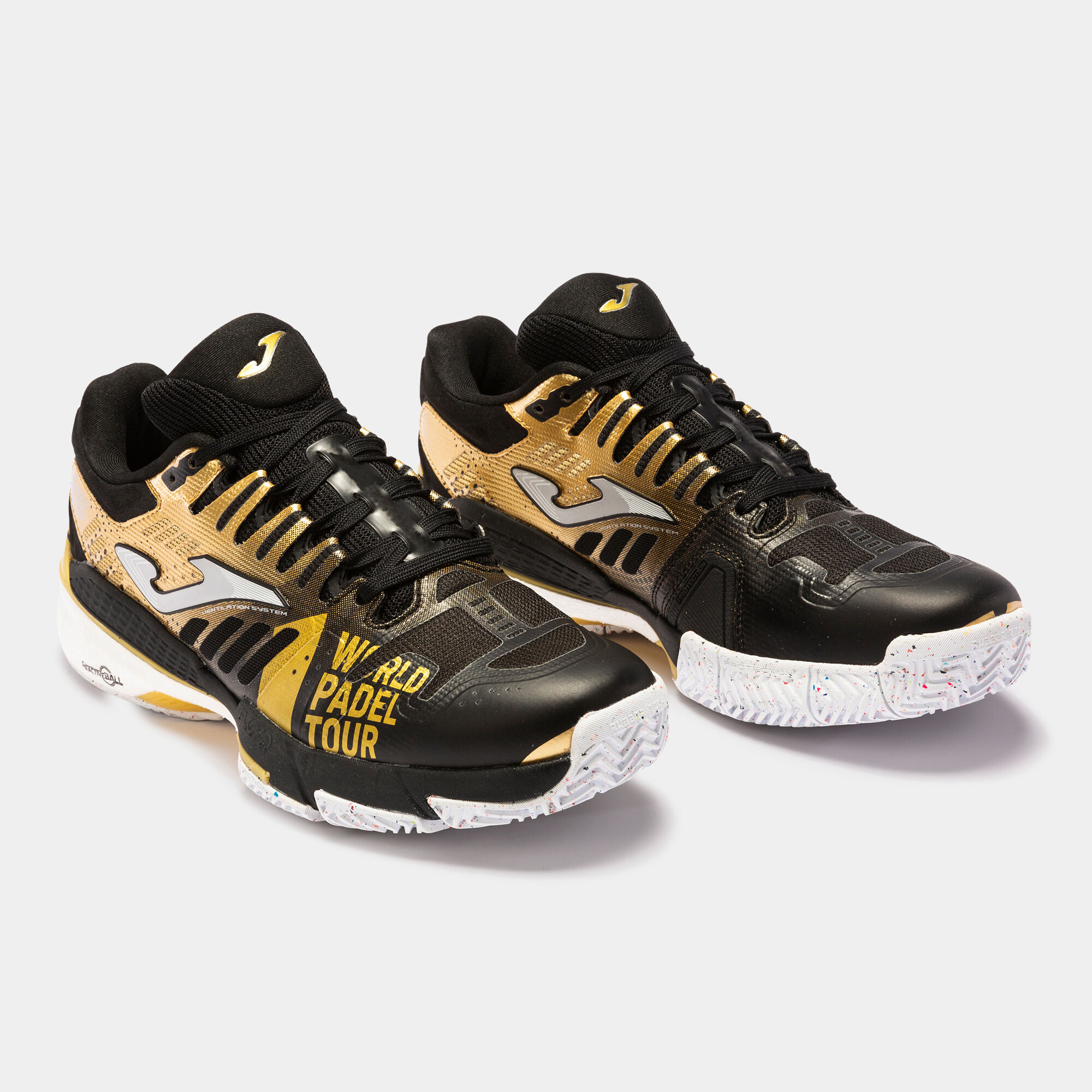 Shoes Slam 22 World Padel Tour Wpt clay man black gold