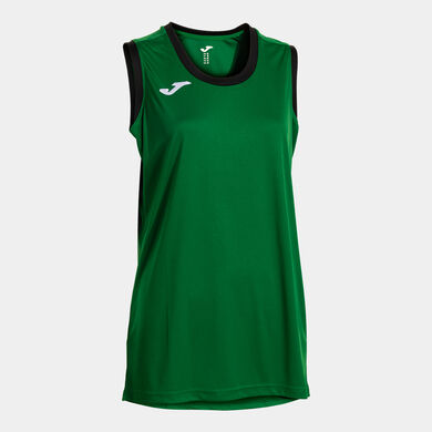 Canotta donna Final Basket III verde nero