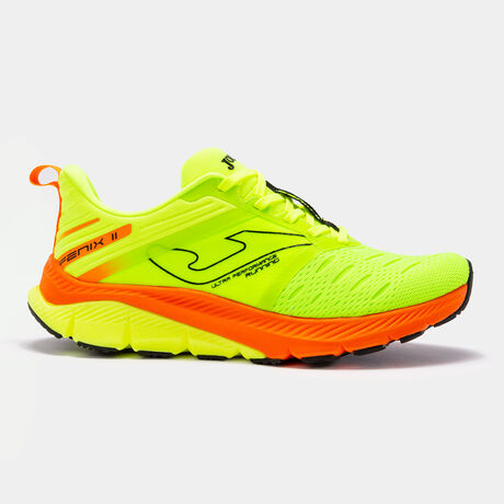 Zapatillas running Fenix 22 hombre amarillo flúor naranja flúor