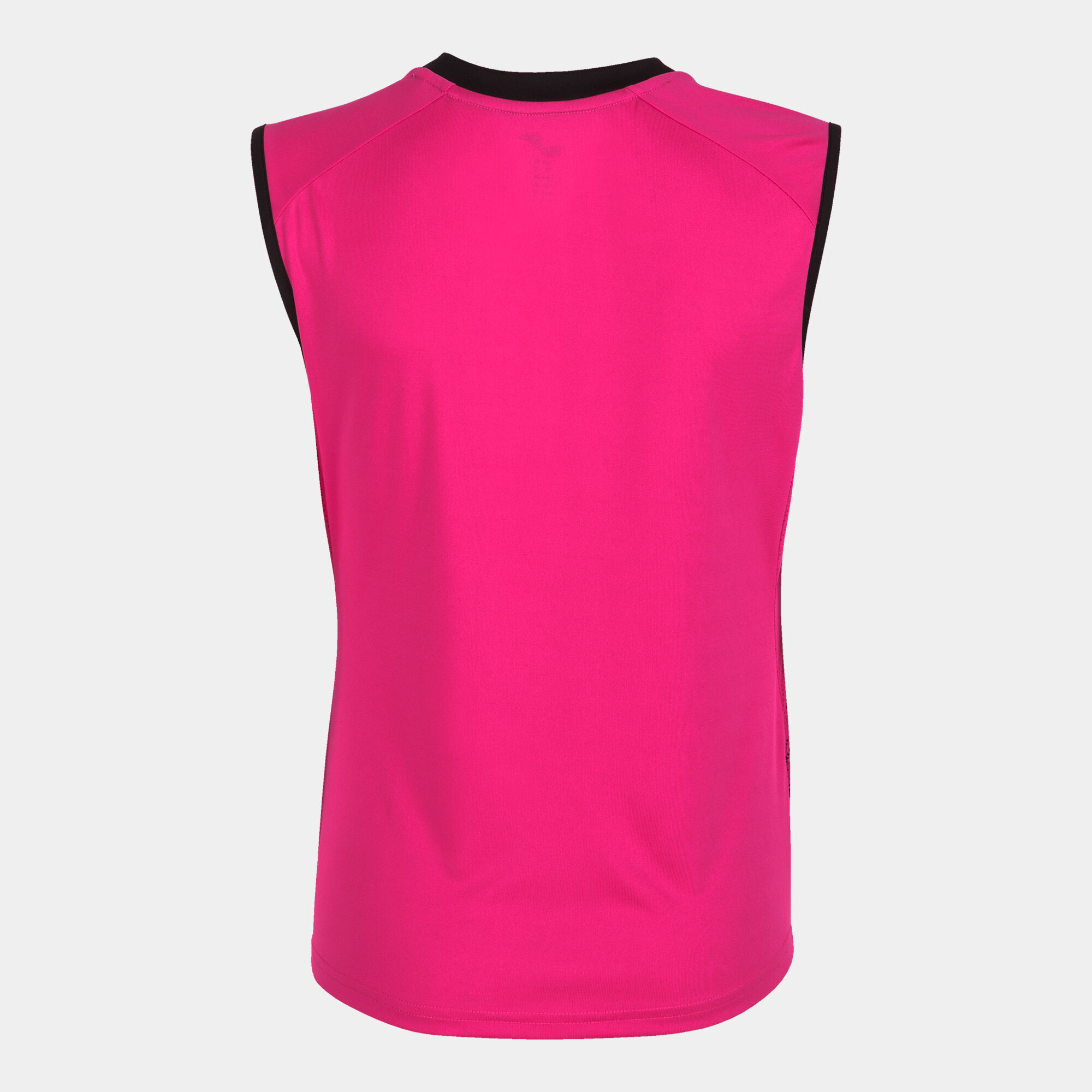 Sleeveless t-shirt woman Supernova III fluorescent pink black