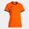 Camiseta manga corta mujer COMBI PREMIUM naranja negro