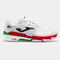 Scarpe Slam 22 argilla uomo bianco rosso