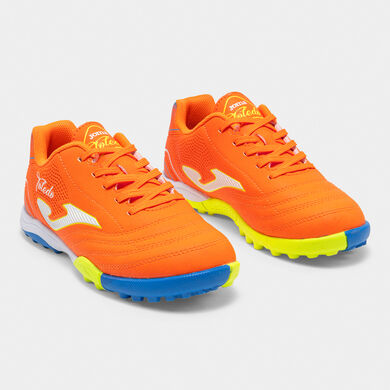 Botas f&uacute;tbol Toledo Jr 26 moqueta - turf junior naranja