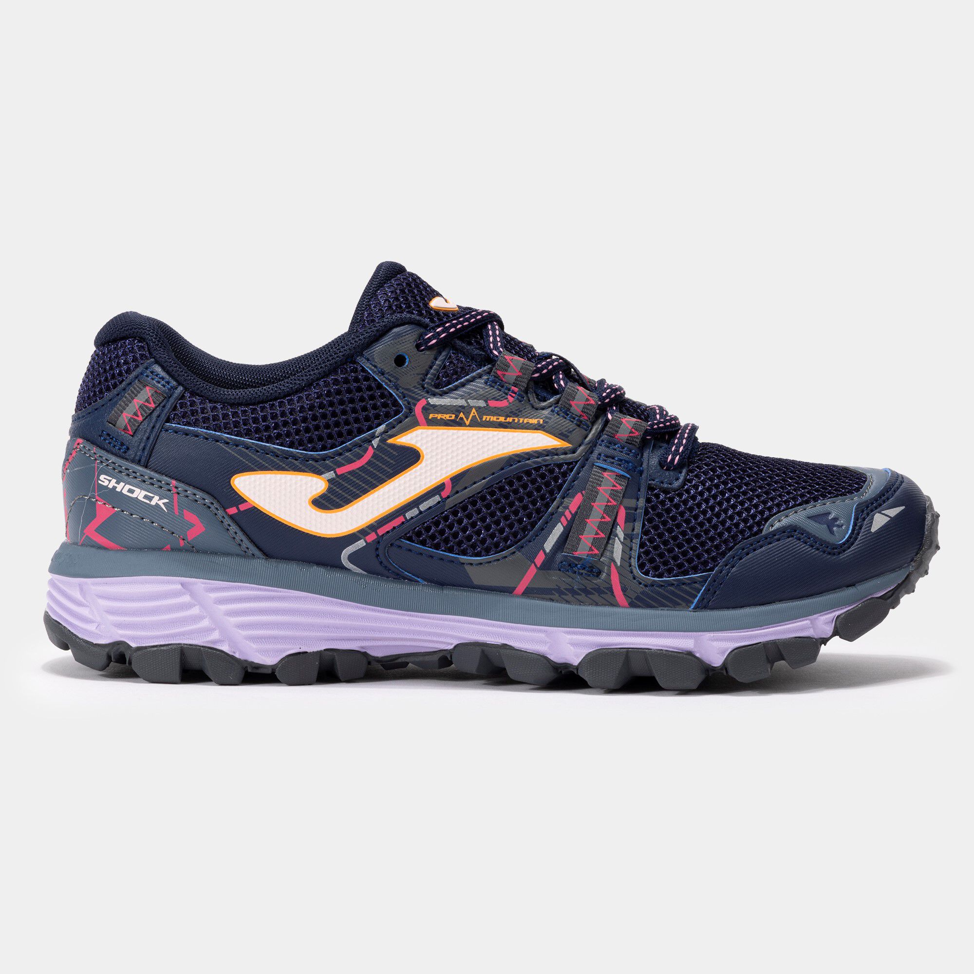Trail-running shoes Shock Lady 24 woman navy blue