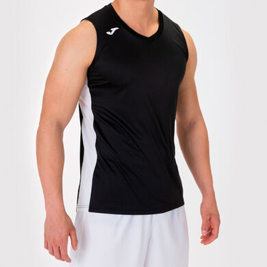 Camiseta sin mangas hombre Cancha III negro blanco