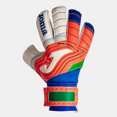 Guantes portero fútbol Brave blanco coral flúor