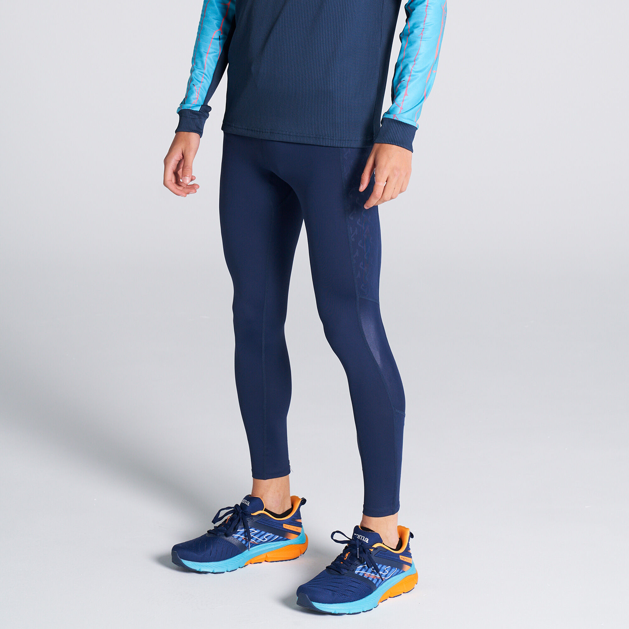 Navy blue running leggings shop