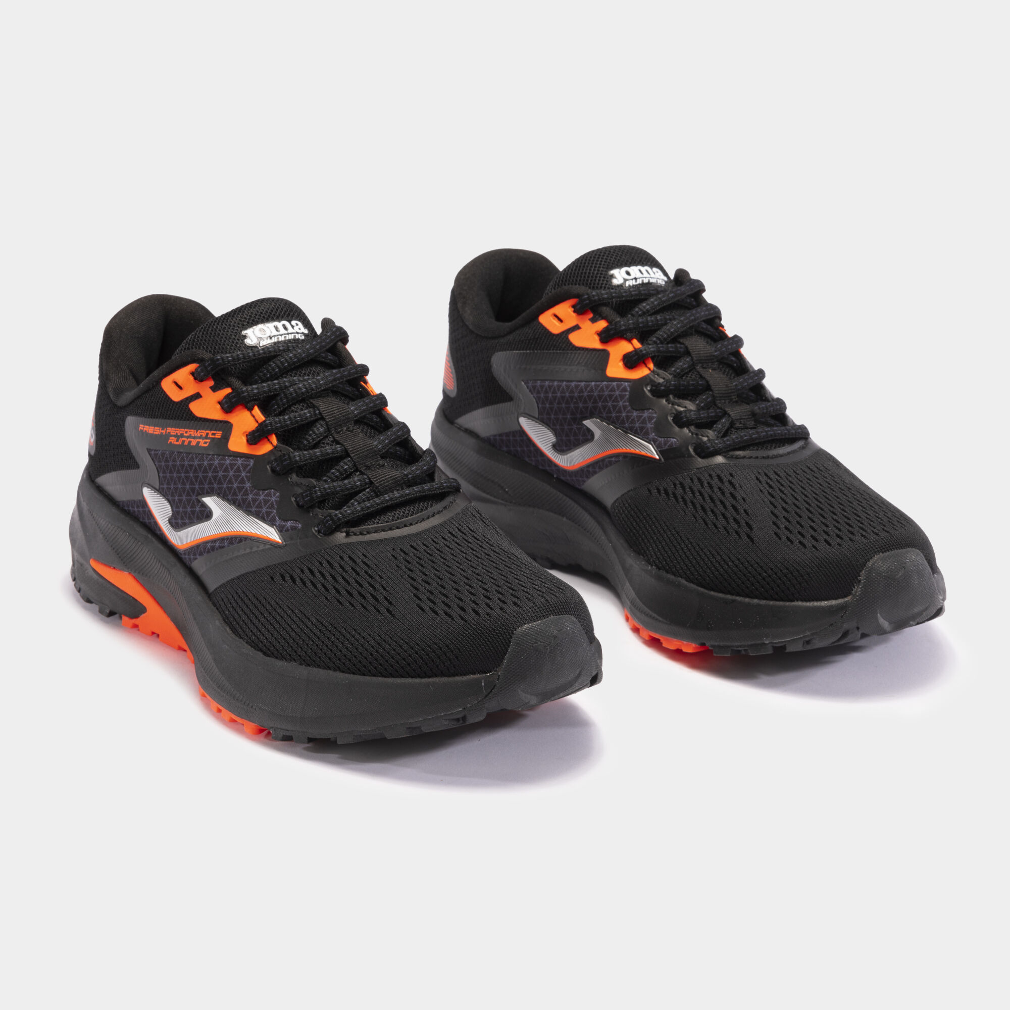 Scarpe running Speed 24 uomo nero arancione