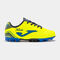 Chaussures football Toledo 22 terrain dur HG junior jaune fluo