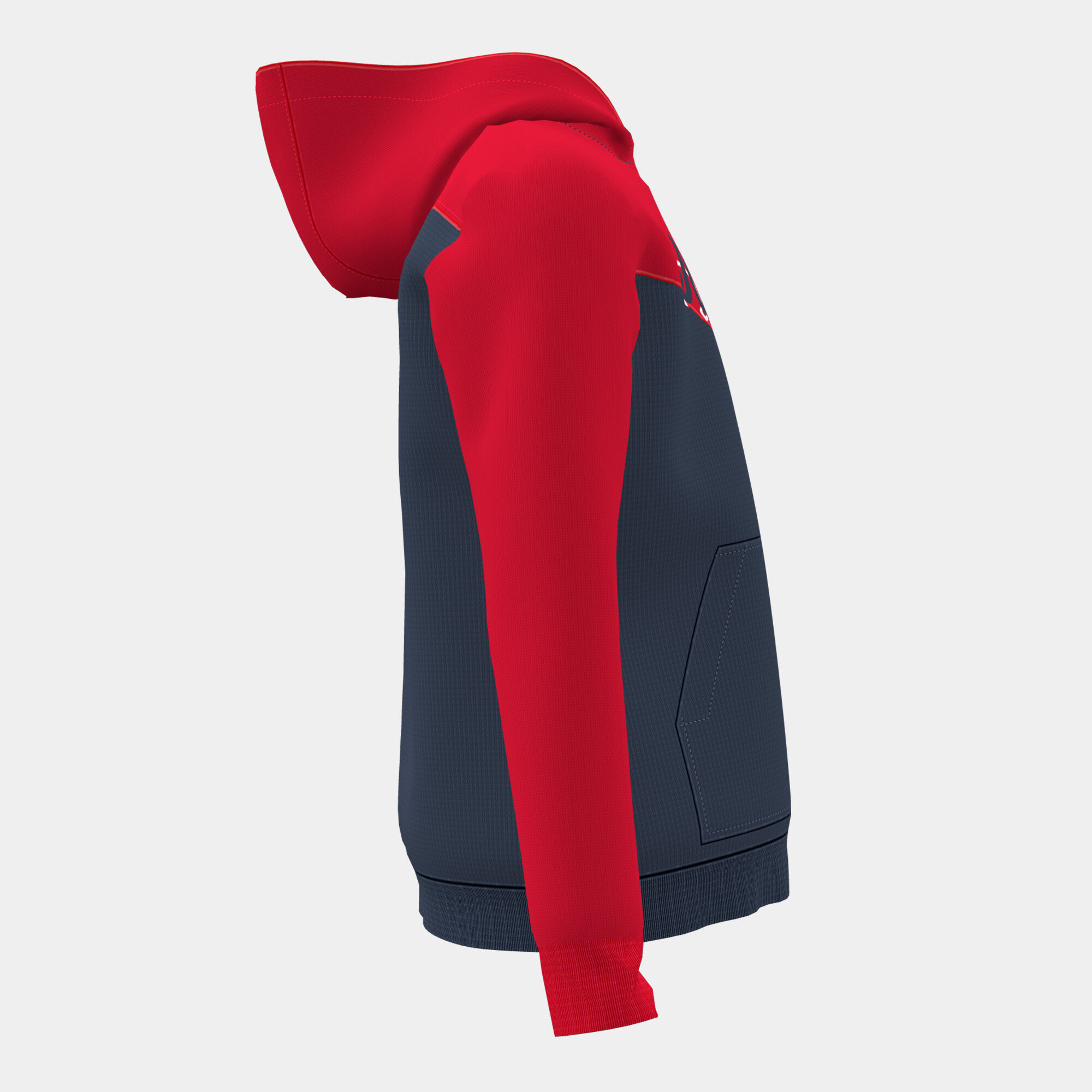HOODED SWEATER MAN PARK NAVY BLUE RED