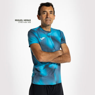 T-shirt manga curta homem R-Trail Nature azul