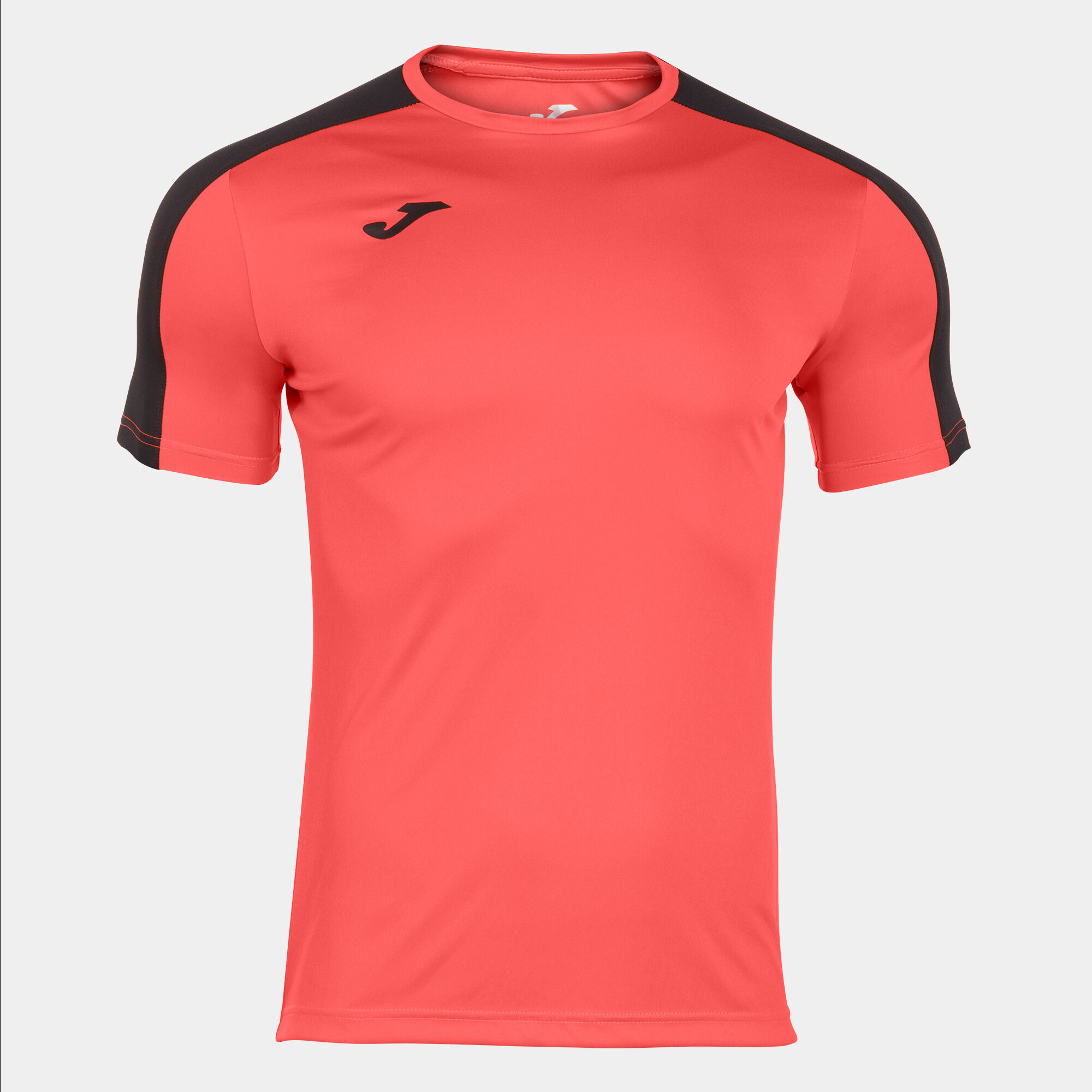 Maillot manches courtes homme Academy III corail fluo noir