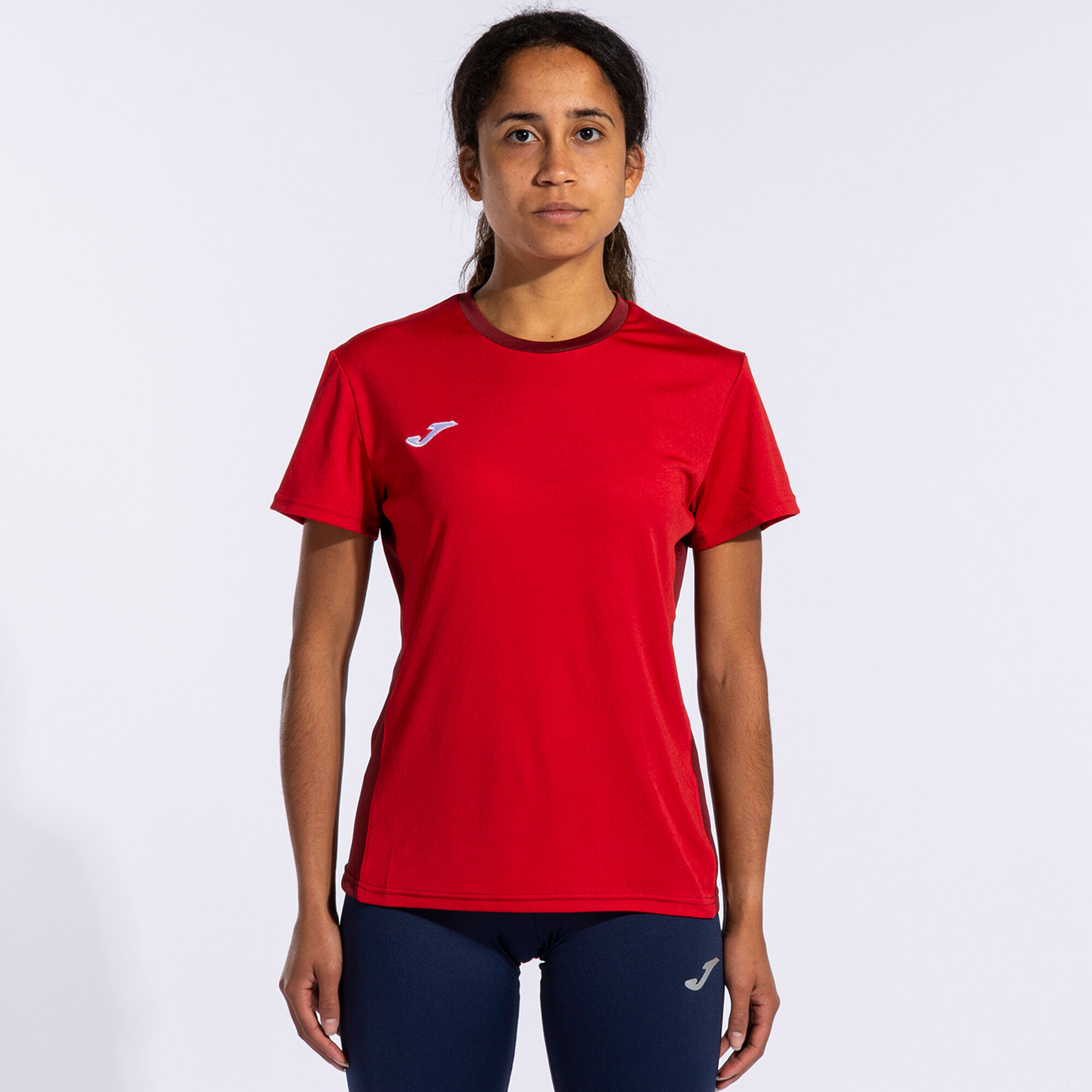 Koszulka z krótkim rękawem kobiety Winner II czerwony