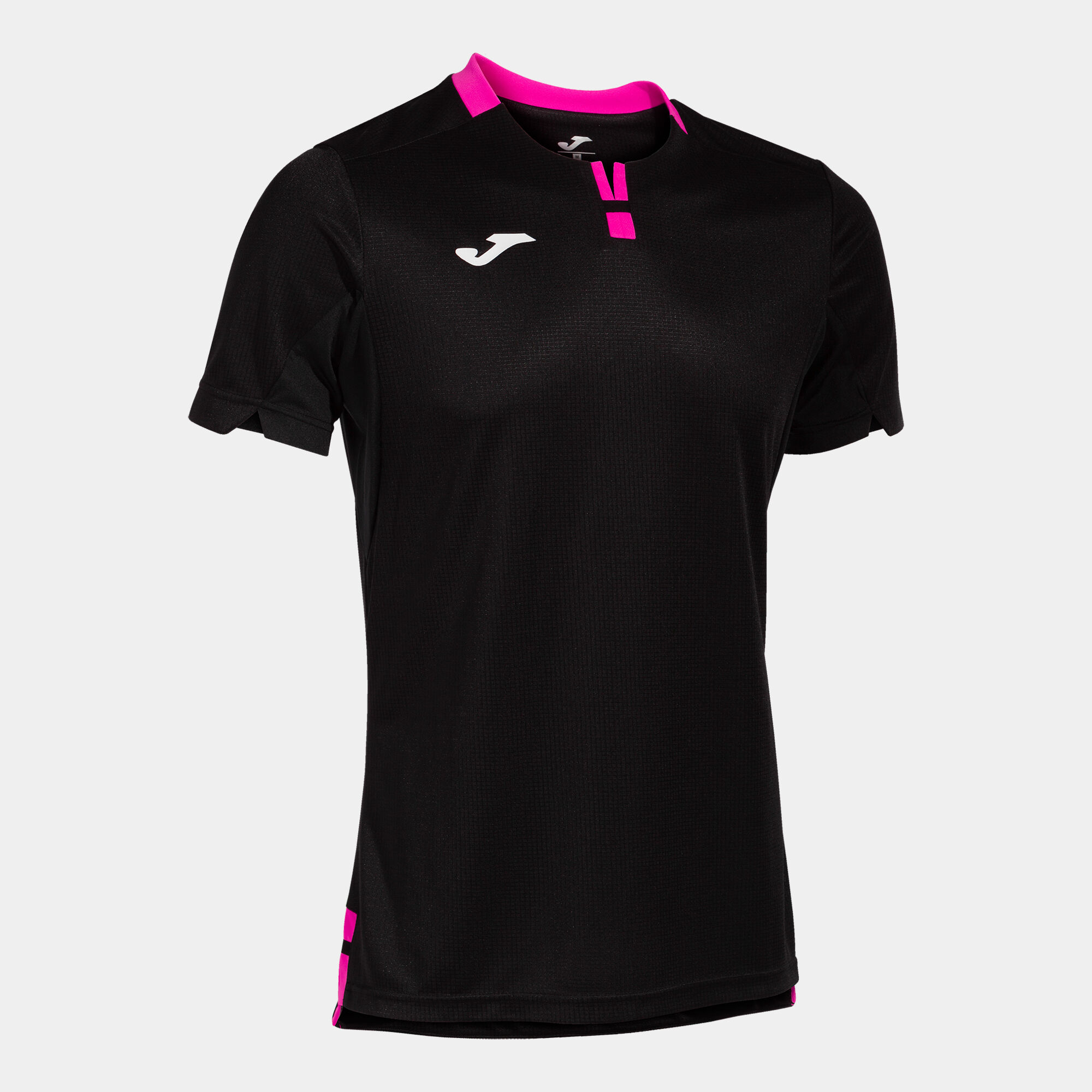 Shirt short sleeve man Ranking black fluorescent pink