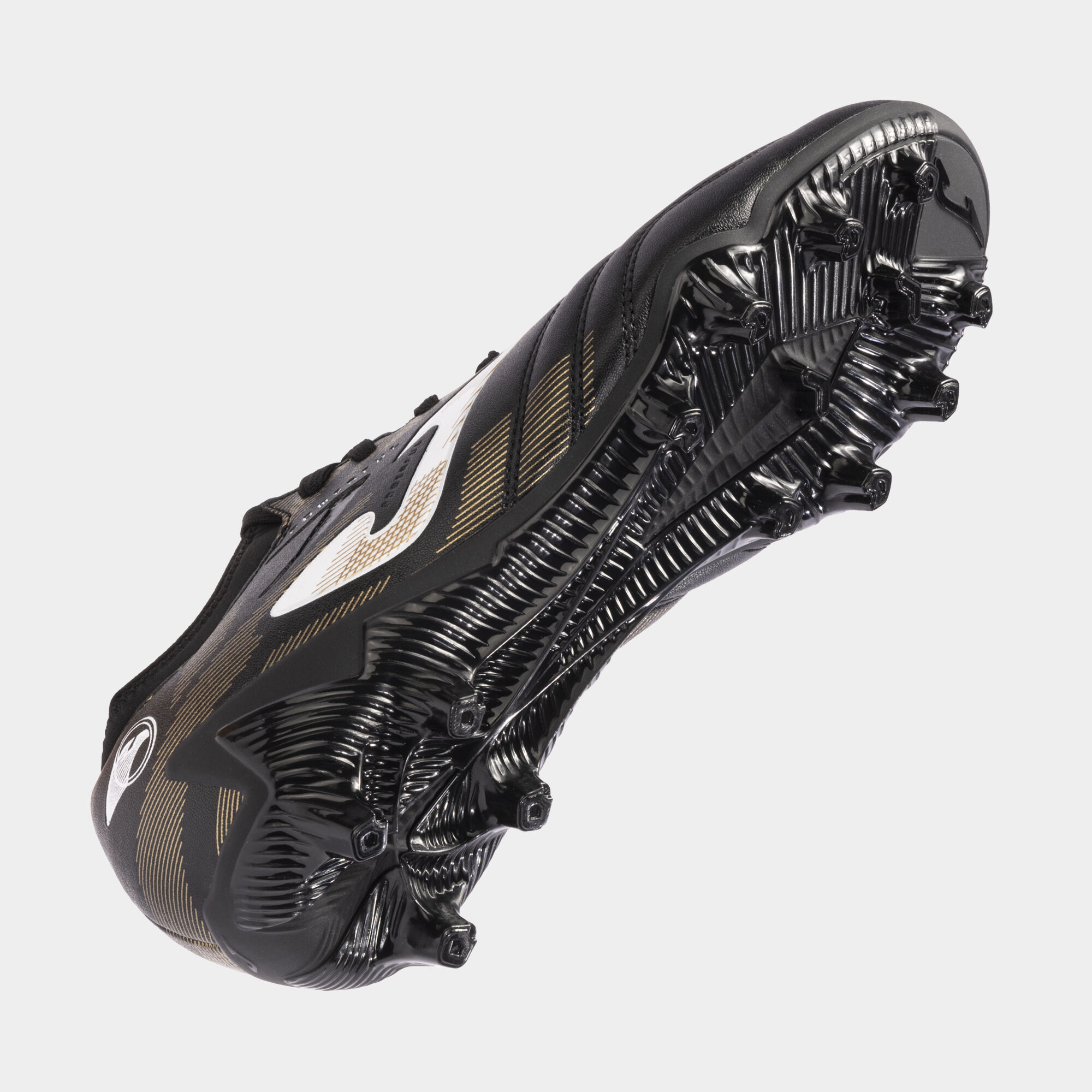 Football boots Powerful 24 firm ground FG black gold