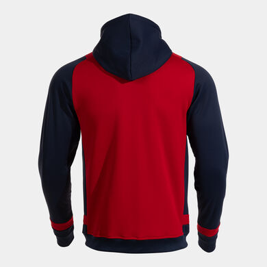 Chaqueta con capucha hombre Lider rojo dark navy