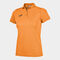 Polo manches courtes femme Hobby orange fluo