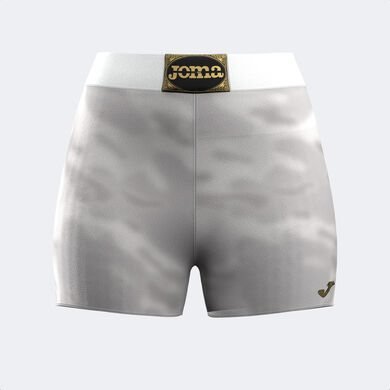 Short tights woman combat white