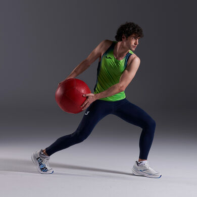 Tank top man Elite XI fluorescent green navy blue