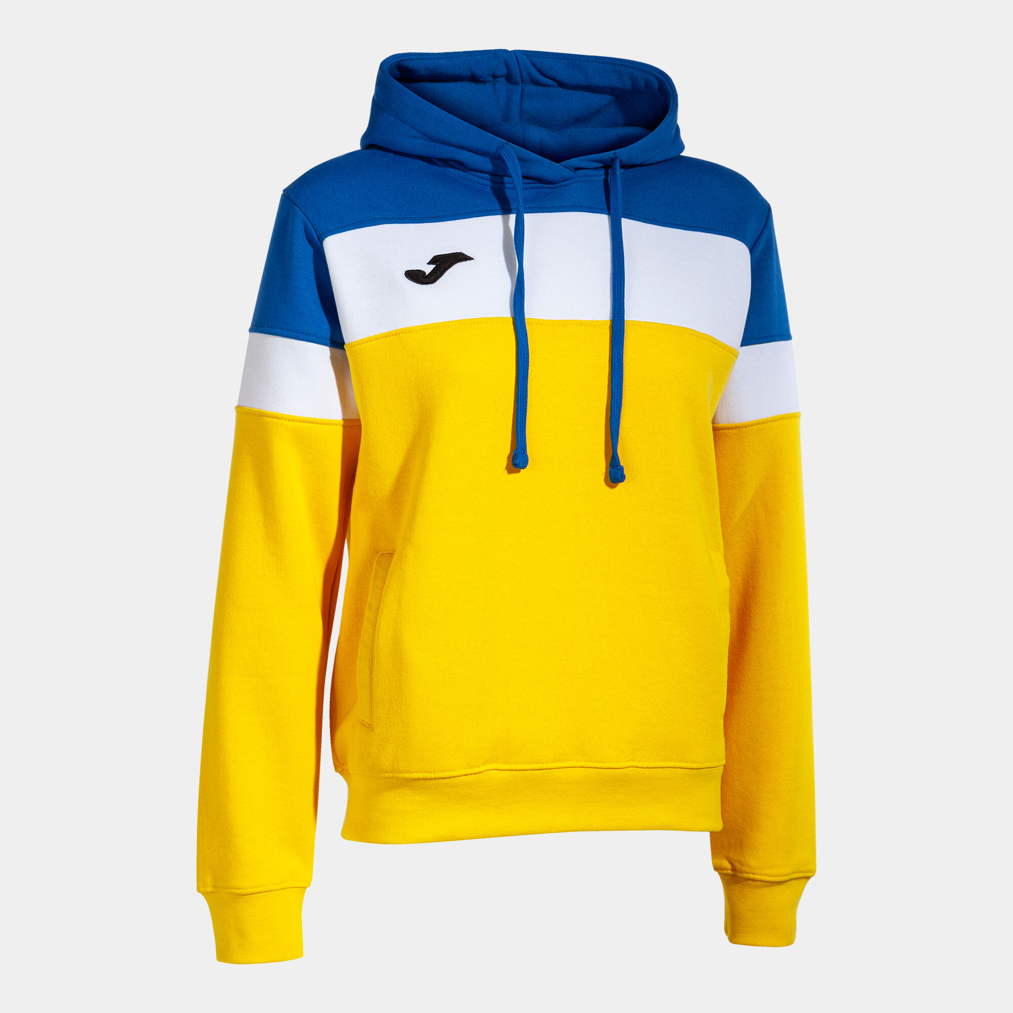 Hooded sweater woman Crew IV yellow royal blue