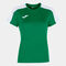 Camiseta manga corta mujer Academy III verde blanco