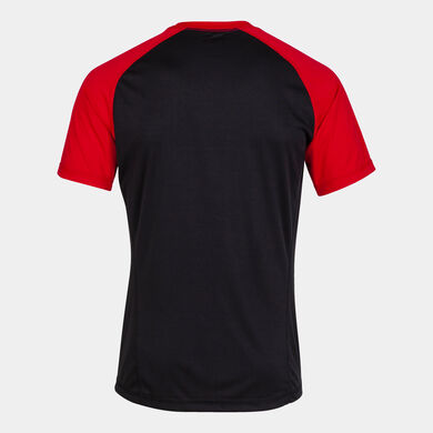 Camiseta manga corta hombre Teamwork negro rojo