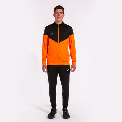 Chándal hombre Oxford naranja negro