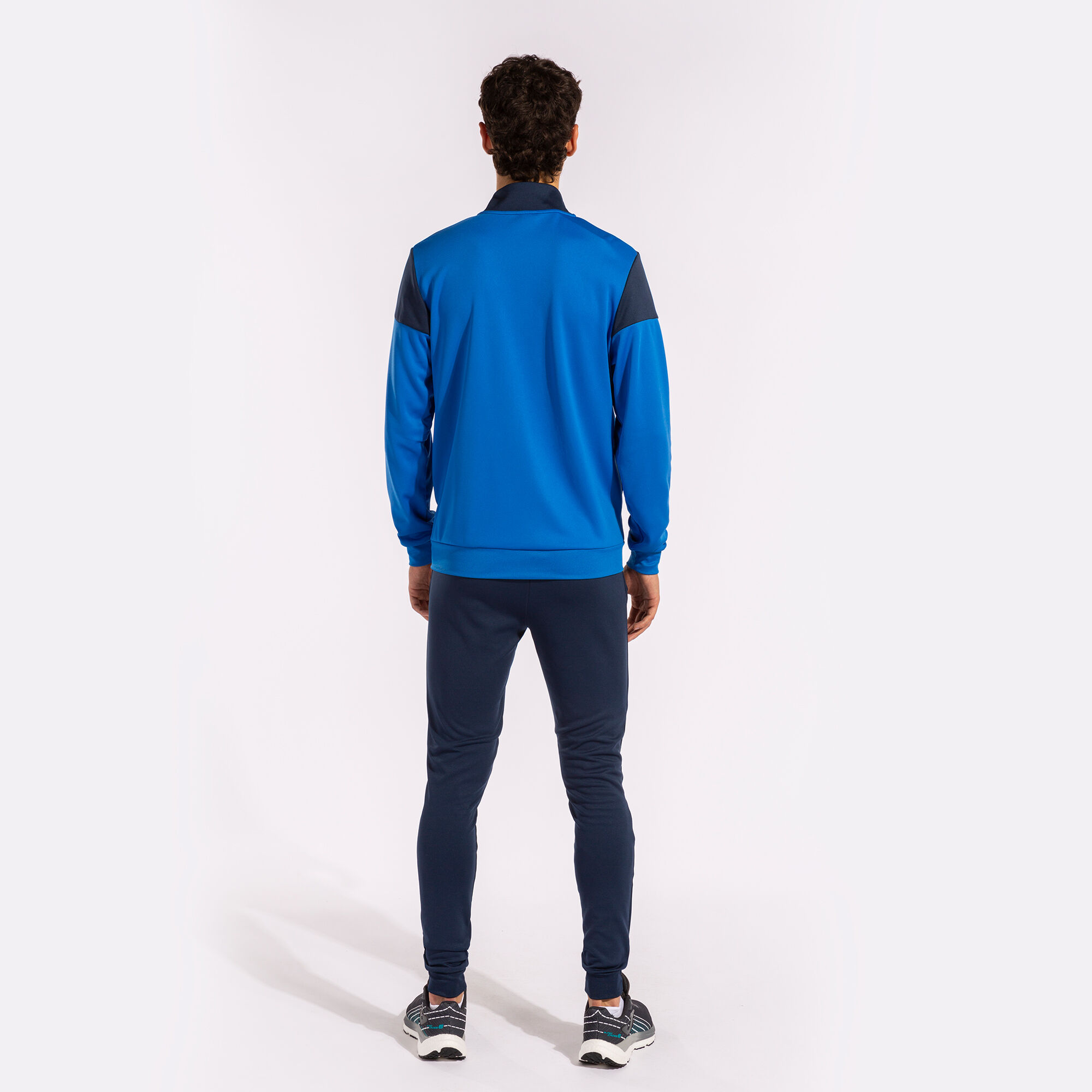 Royal blue and black sweatsuit hotsell