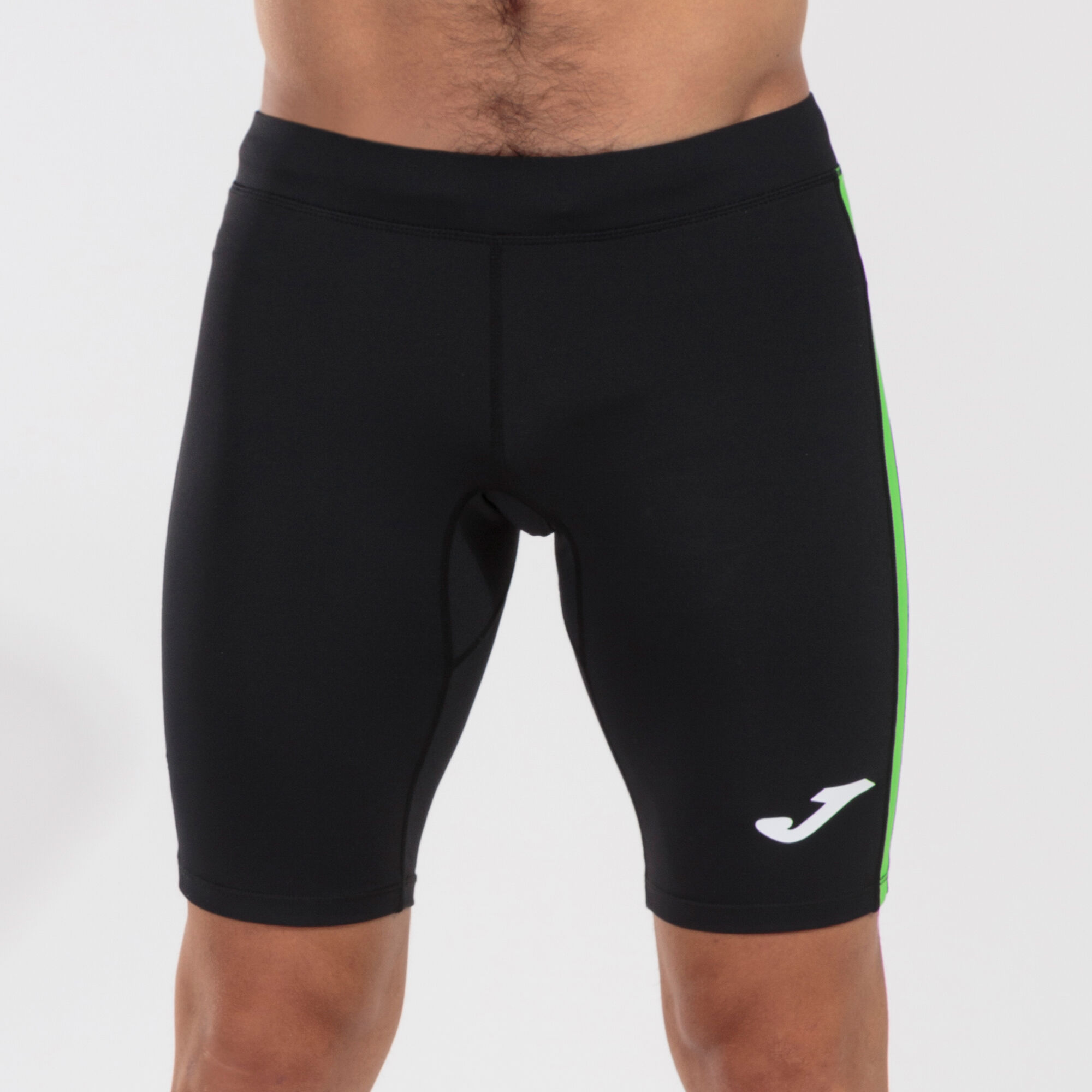 Pantaloncini aderenti uomo Elite VII nero verde fluorescente