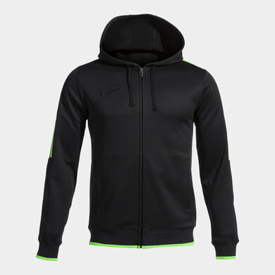 Jacke mit kapuze mann Olimpiada schwarz neongr&uuml;n