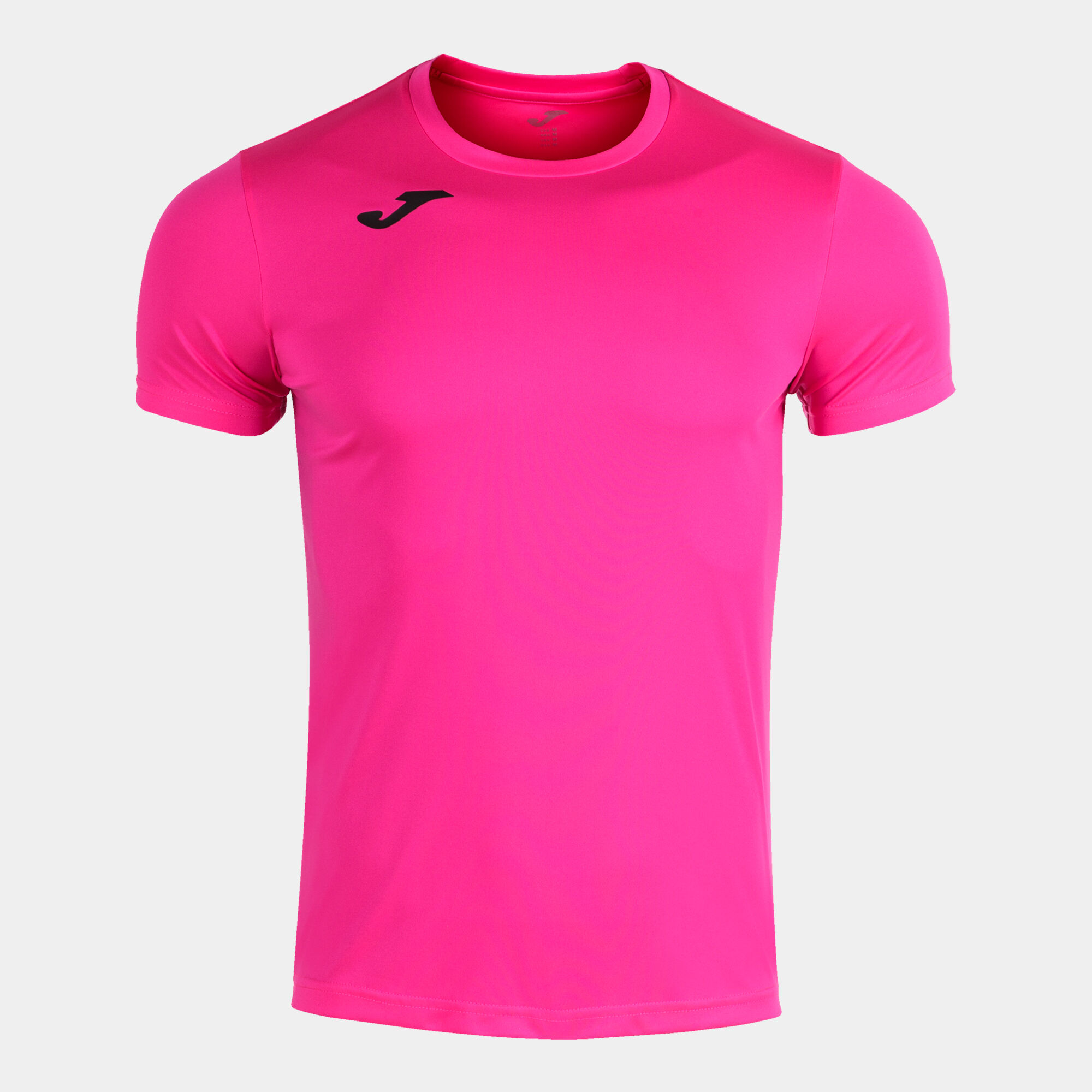T-shirt manga curta homem Record II rosa fluorescente