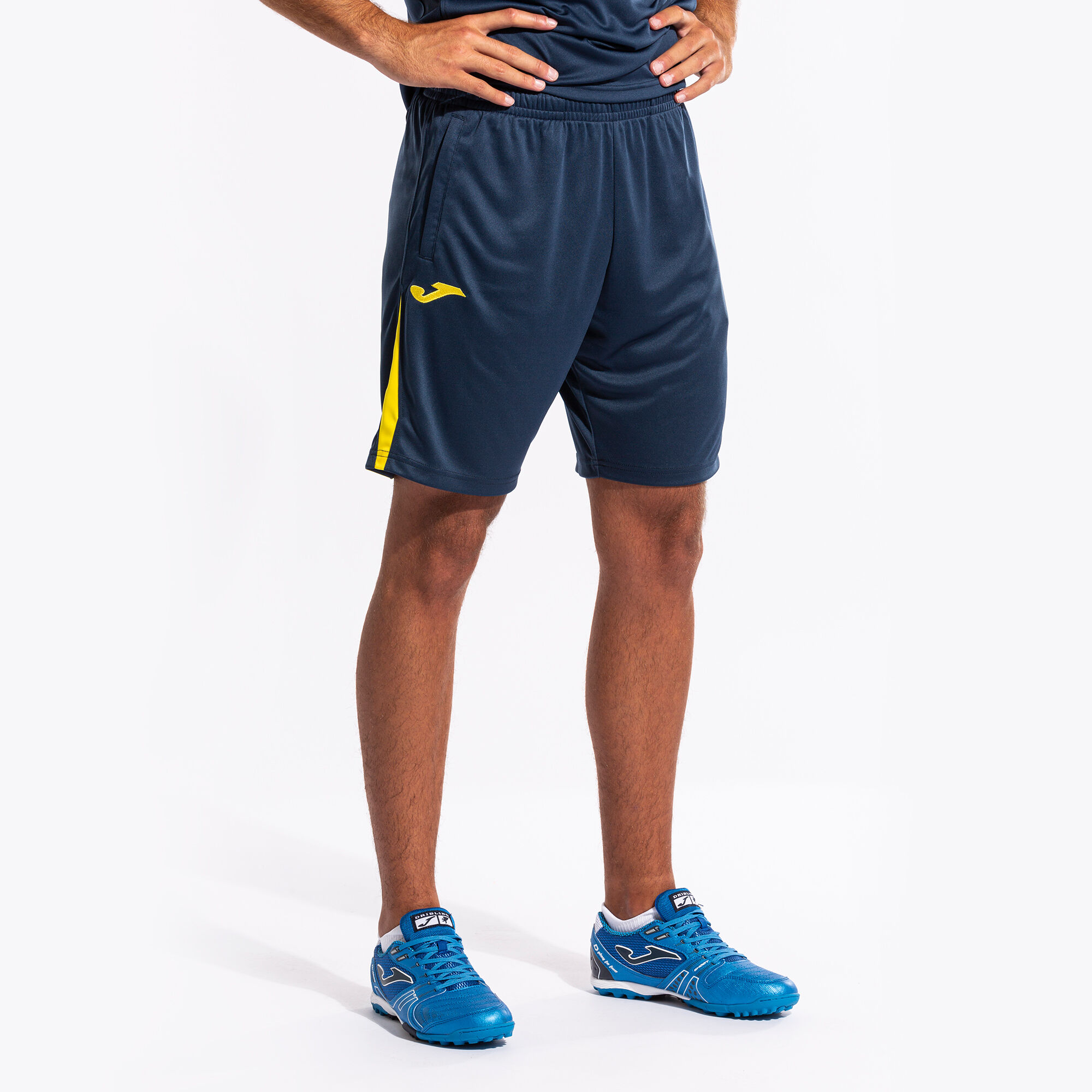 Bermuda shorts man Championship VII navy blue yellow