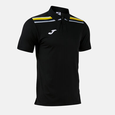 Polo shirt short-sleeve man Toledo II black yellow