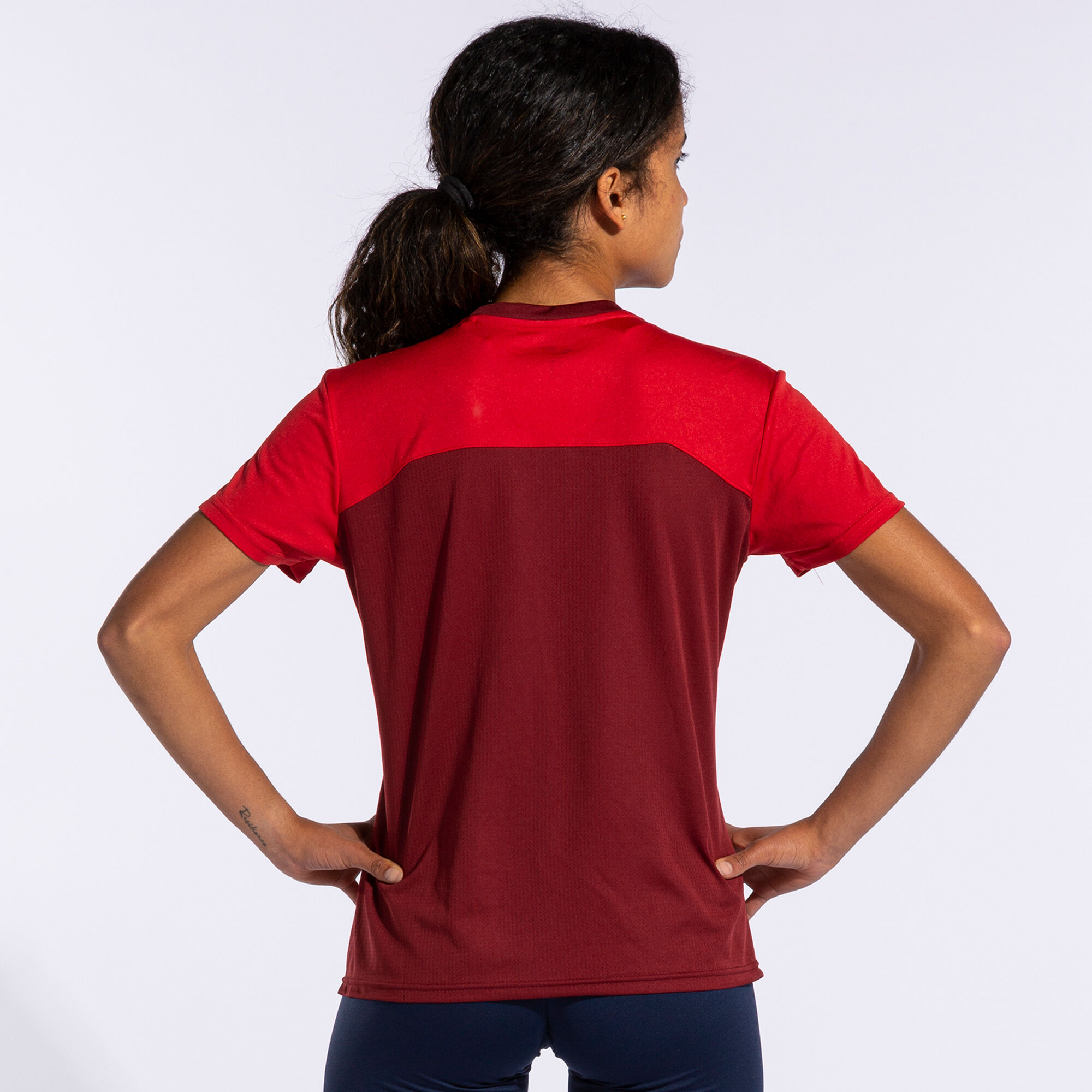 Joma Camiseta Deportiva para Mujer de Manga Corta y Cuello Redondo