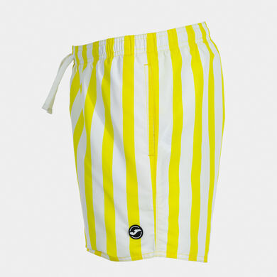 Schwimmshorts mann Party gelb wei&szlig;