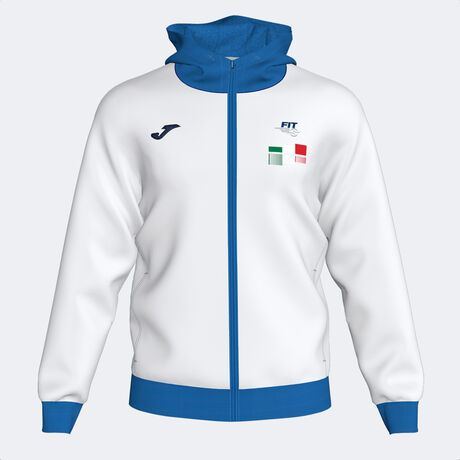 CHAQUETA CON CAPUCHA FED. ITALIA TENIS