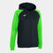 Casaco com capuz mulher Academy IV preto verde fluorescente
