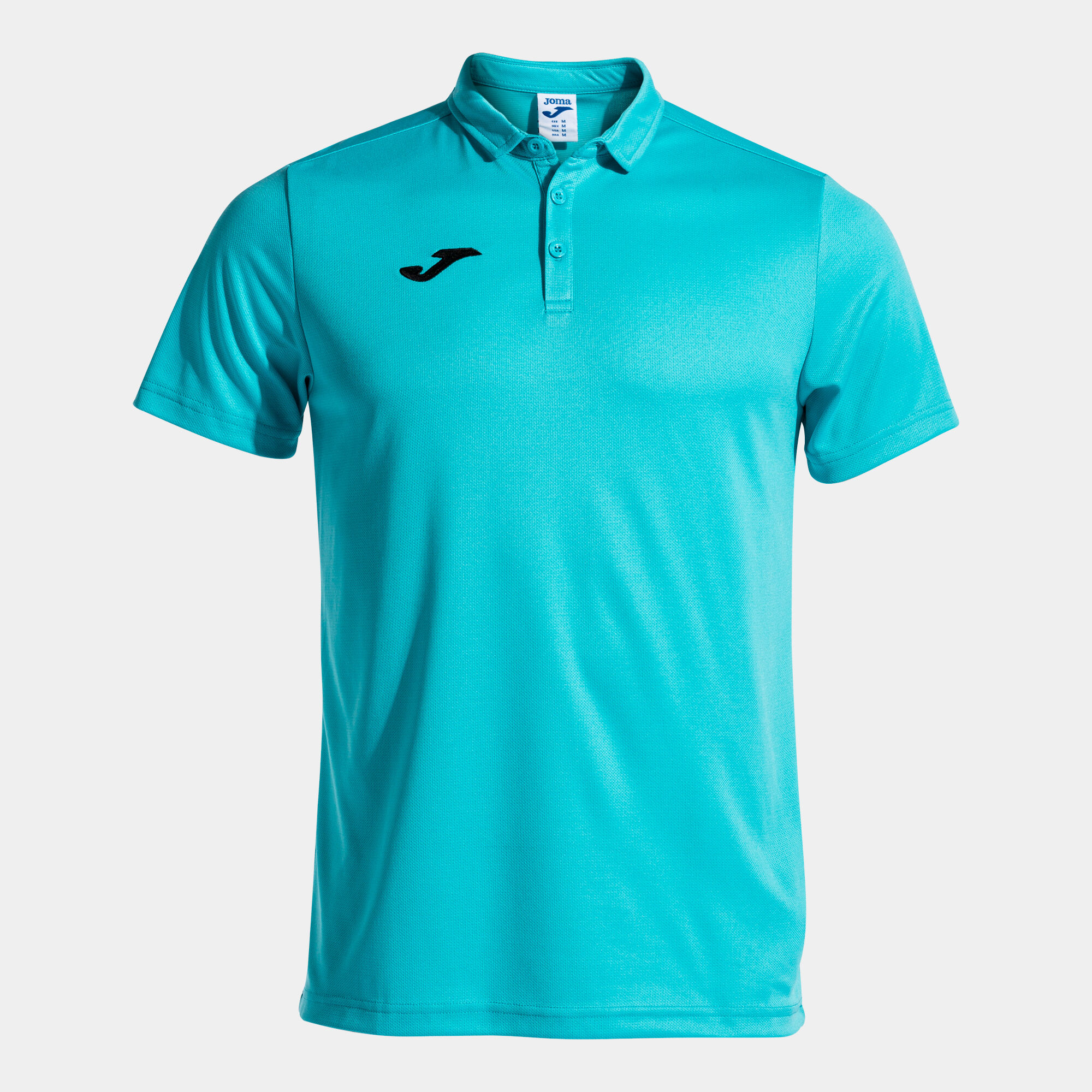 Polo manches courtes homme Hobby turquoise fluo