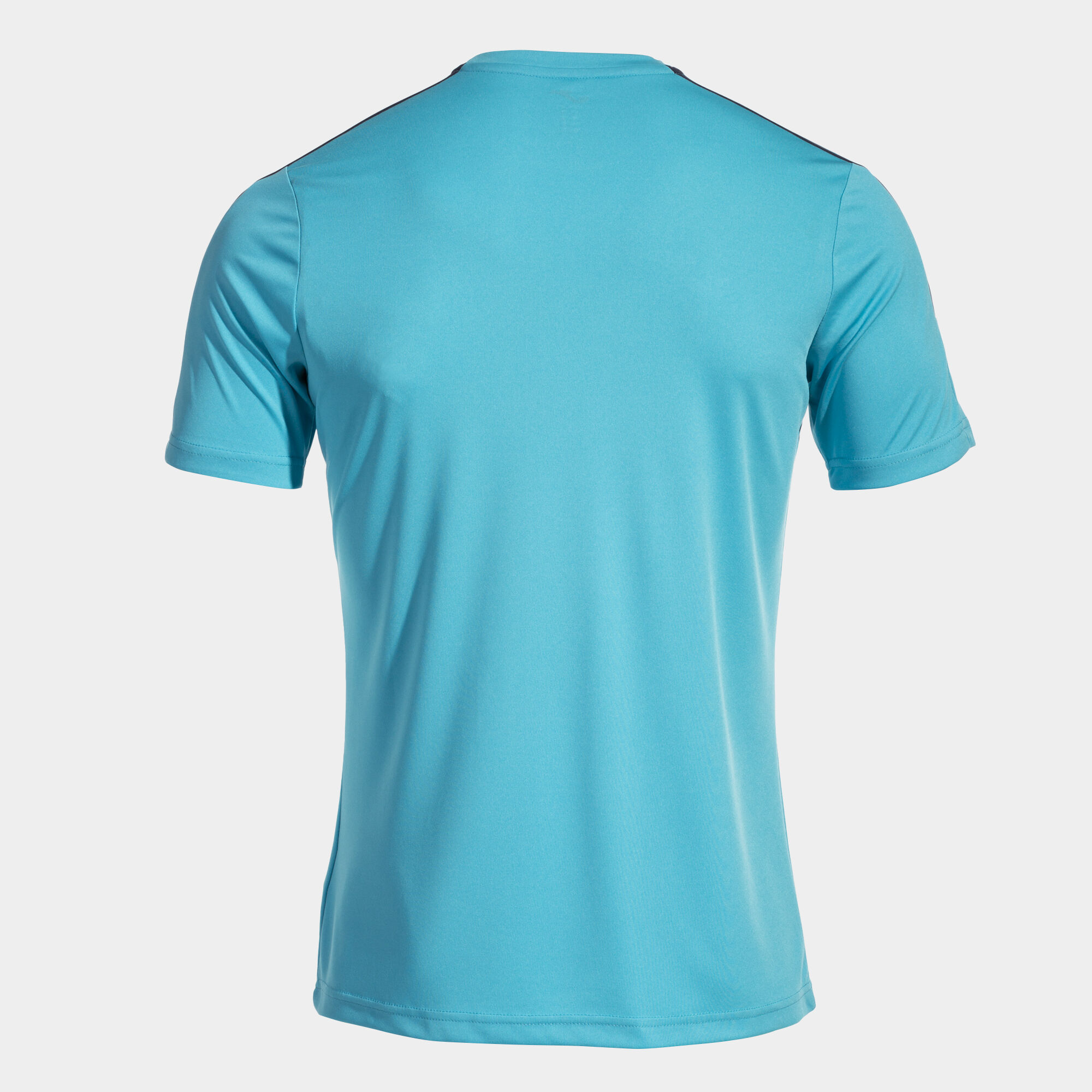 Shirt short sleeve man Olimpiada fluorescent turquoise navy blue