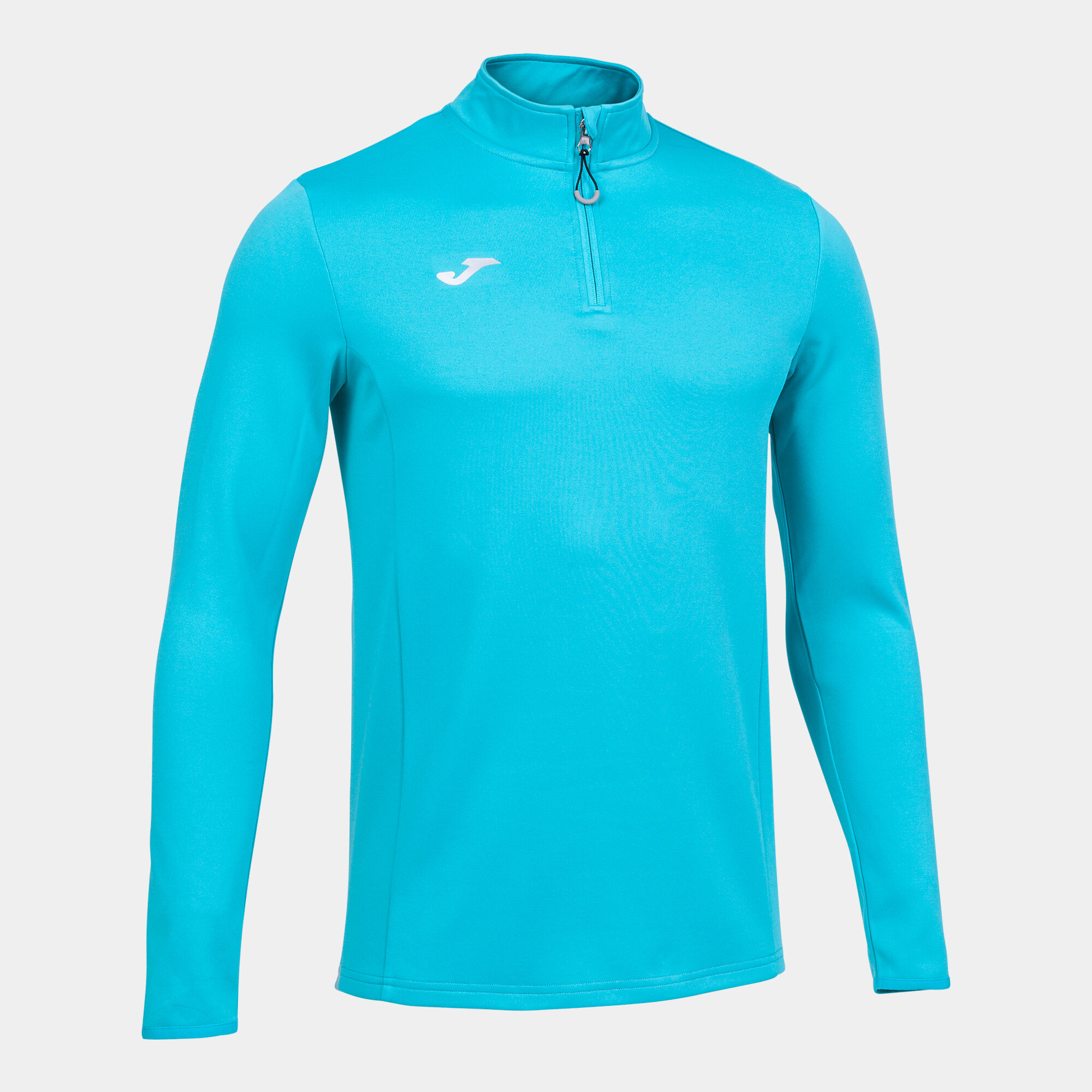 SWEAT-SHIRT HOMME RUNNING NIGHT TURQUOISE FLUO