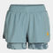 Shorts woman Indoor Gym blue orange